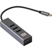 Концентратор USB хаб ExeGate (EX293987RUS) DUB-4TC 4-в-1 серебр Концентратор USB хаб ExeGate (EX293987RUS) DUB-4TC 4-в-1 серебр