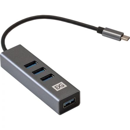 Концентратор USB хаб ExeGate (EX293987RUS) DUB-4TC 4-в-1 серебр Концентратор USB хаб ExeGate (EX293987RUS) DUB-4TC 4-в-1 серебр