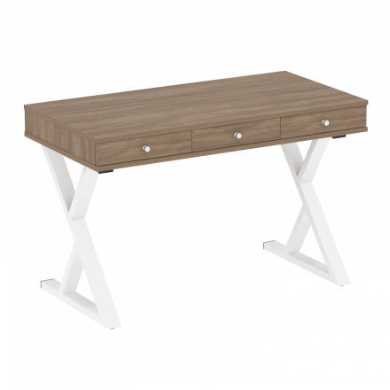 Home Office Стол письменный VR.SP-1-118.M Дуб аризона/Белый металл 1180*600*750