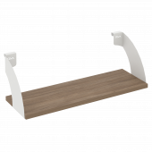 Навесные полки. Кронштейны+ЛДСП полка 600мм MAN-41-6 Дуб аризона/Белый металл 600*220*200 Навесные полки. Кронштейны+ЛДСП полка 600мм MAN-41-6 Дуб аризона/Белый металл 600*220*200