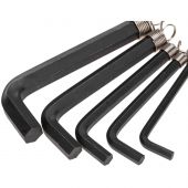 Набор ключей имбус. HEX KRANZ 1,5-10мм CrV 10шт, оксид, кольцо KR-12-5201