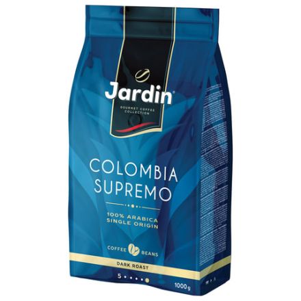 Кофе в зернах JARDIN "Colombia Supremo" 1 кг, арабика 100%, 0605-8
