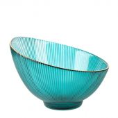 Салатник Frost stripe (зелен)d=17,2см h=12,5см v=650мл(стекло),9950317-4