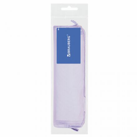 Пенал-тубус BRAUBERG, сетка, 22х5х5 см, фиолетовый, 272236