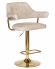 Набор 2 шт Стул барный DOBRIN CHARLY GOLD, бежевый твид (LEO26)