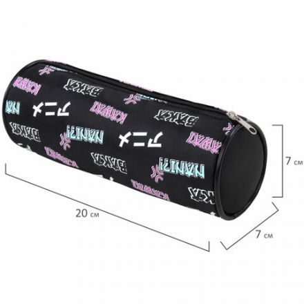 Пенал-косметичка BRAUBERG, Anime, черный, 20х7х7 см, 272295 Пенал-косметичка BRAUBERG, Anime, черный, 20х7х7 см, 272295