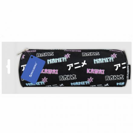 Пенал-косметичка BRAUBERG, Anime, черный, 20х7х7 см, 272295 Пенал-косметичка BRAUBERG, Anime, черный, 20х7х7 см, 272295