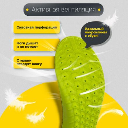 Стельки для обуви АНАТОМИЧЕСКИЕ С МАССАЖНЫМ ЭФФЕКТОМ, материал PU PRO, размер RU 34-39 / EU 35-40, с линиями выреза, SHEGRA (ШЕГРА), 700742 Стельки для обуви АНАТОМИЧЕСКИЕ С МАССАЖНЫМ ЭФФЕКТОМ, материал PU PRO, размер RU 34-39 / EU 35-40, с линиями выреза, SHEGRA (ШЕГРА), 700742