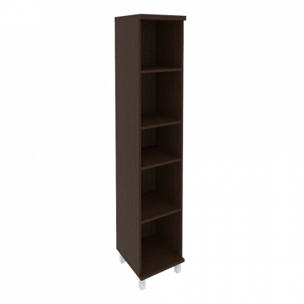 First Стеллаж высокий узкий KSU-1 Венге 401*432*2060 First Стеллаж высокий узкий KSU-1 Венге 401*432*2060