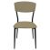 Стул для столовых, кафе, дома РС23, черный каркас, экокожа серо-бежевая