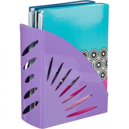 Лоток вертикальный 110мм Attache Акварель фиолетовый