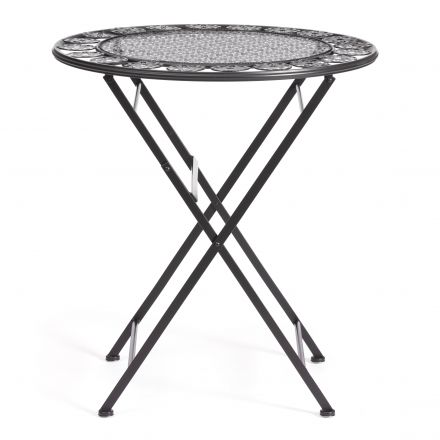 Стол Patio (PL08-11139) стальной сплав, черный, 70х75см