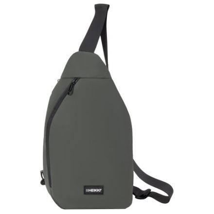 Рюкзак однолямочный HEIKKI SMOOTH (ХЕЙКИ), 2 отделения, хаки, 35x20x8 см, 273920