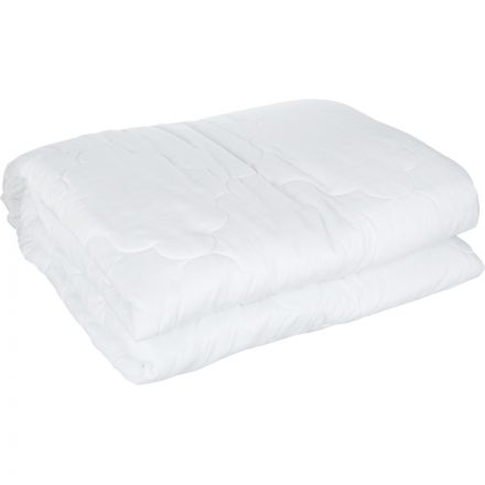 Одеяло 172х205 стеганое, кант, 300-350гр/м2 (холлофайбер/микрофибра),белый