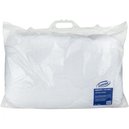 Одеяло 172х205 стеганое, кант, 300-350гр/м2 (холлофайбер/микрофибра),белый