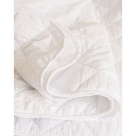 Одеяло 172х205 стеганое, кант, 300-350гр/м2 (холлофайбер/микрофибра),белый