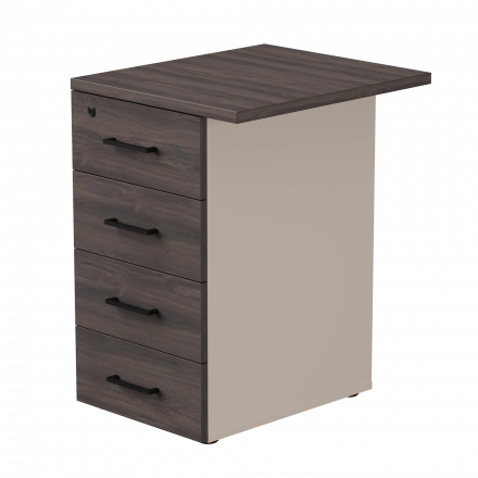 Тумба приставная Everprof EVO с топом 510х600x755 Кашемир/Дуб Пасадена