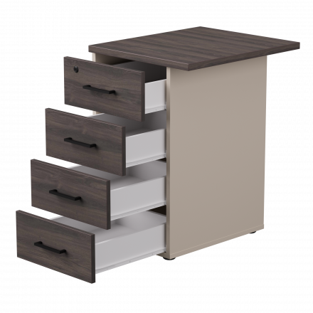 Тумба приставная Everprof EVO с топом 510х600x755 Кашемир/Дуб Пасадена