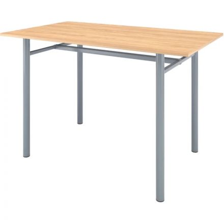 Стол обеденный MET_Комус Мебель Well 1200х700 дуб урбан/серый