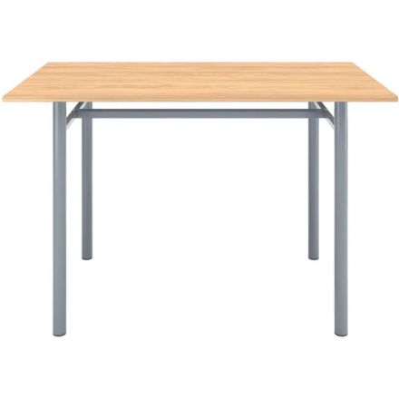 Стол обеденный MET_Комус Мебель Well 1200х700 дуб урбан/серый