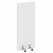 R-line Перегородка на металлических опорах, на роликах DP.R-80-180 Белый/Серый металл 800*18*1800 R-line Перегородка на металлических опорах, на роликах DP.R-80-180 Белый/Серый металл 800*18*1800