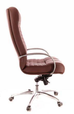 Кресло Everprof Atlant AL M Кожа Коричневый Кресло Everprof Atlant AL M Кожа Коричневый