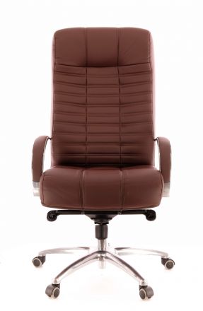 Кресло Everprof Atlant AL M Кожа Коричневый Кресло Everprof Atlant AL M Кожа Коричневый