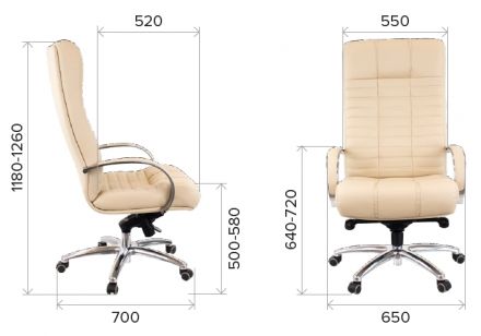 Кресло Everprof Atlant AL M Кожа Коричневый Кресло Everprof Atlant AL M Кожа Коричневый