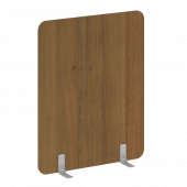 R-line Перегородки на металлических опорах на фетровых подпятниках DP.F-120-150 Орех/Серый металл 1200*18*1500