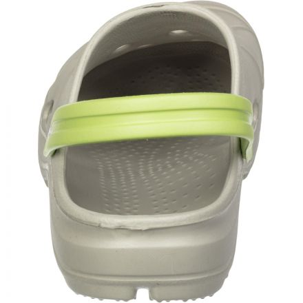 Сабо мужские Ола, дымчато-серый/салатовый р.44