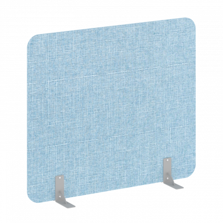 R-line soft Перегородки на металлических опорах на фетровых подпятниках AP.F-140-120 Romeo 09/Серый металл 1400*18*1200