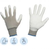 Перчатки защитные нейлон Manipula Микростатик (MG-164) р.8