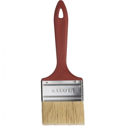 Кисть плоская STAYER UNIVERSAL-MASTER, натуральная щетина, 75мм 0107-75-Z01 Кисть плоская STAYER UNIVERSAL-MASTER, натуральная щетина, 75мм 0107-75-Z01