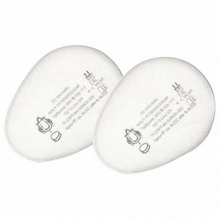 Фильтр противоаэрозольный (предфильтр) БРИЗ-1006, комплект 2 шт., класс P1 R