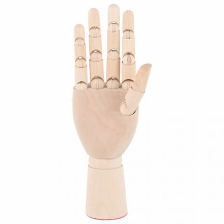 Манекен художественный "РУКА" правая, высота 18 см, дерево, BRAUBERG ART CLASSIC, 192515