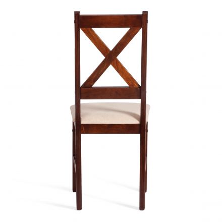 Стул CROSSMAN NEW, Многослойный березовый шпон, 41х40x100 см, cappuchino/велюр бежевый