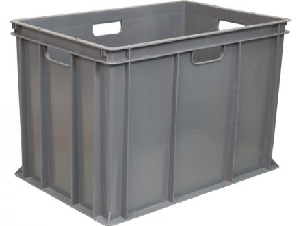 Ящик 600х400х410 сплошной серый