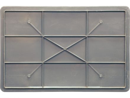 Ящик 600х400х410 сплошной серый