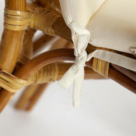 Комплект террасный AKIRA /с подушкой/ skin rattan eco, 54х60х78см / D46х40см, Natural (натуральный)