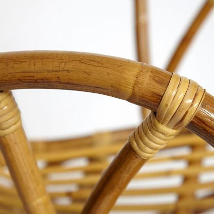 Комплект террасный AKIRA /с подушкой/ skin rattan eco, 54х60х78см / D46х40см, Natural (натуральный)