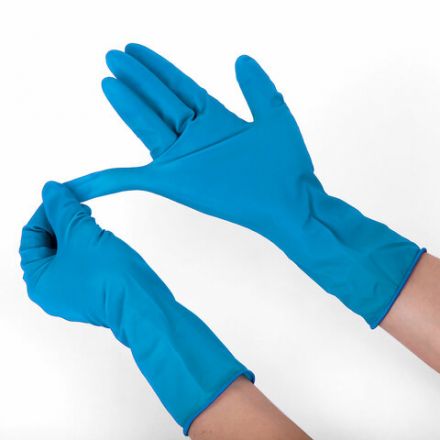 Перчатки латексные смотровые особо прочные SFM HIGH RISK COMFORT, Германия, 25 пар (50 штук), размер 9-10, XL (очень большой)