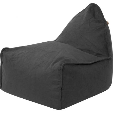 Кресло ЭТ_Манхеттен с Пуфом, тк. велюр, графит (1423703)