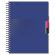 Тетрадь А5,140л,кл,спир,пласт.обл,2разд Attache DIGITAL синий 876750