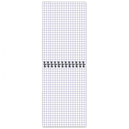 Блокнот Полином Графо А6 50 листов черный/белый в клетку на спирали (101х145 мм)