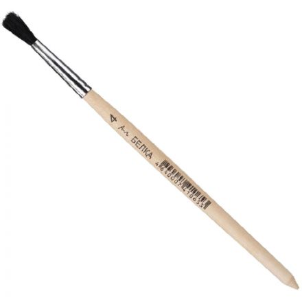 Кисть №1 School белка круглая №4