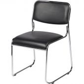 Стул BN_TQ_Стул Echair-802 VP к/з черный,без подл., хром
