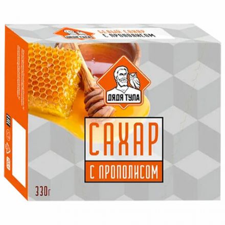 Сахар кусковой с экстрактом прополиса, 330 г