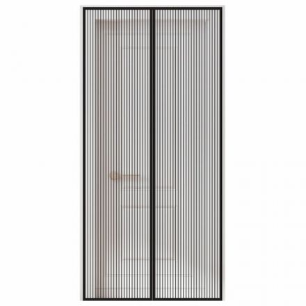 Москитная сетка дверная на магнитах 100х210 см, антимоскитная, черная, DASWERK (ДАСВЕРК), 607985