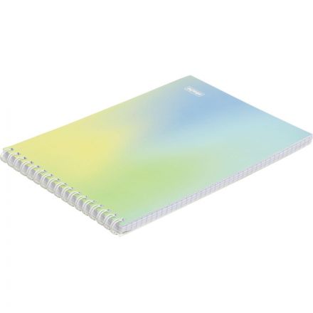 Блокнот А5 80л Attache Яркий Градиент №1 клетка, греб, картон, софттач-лак