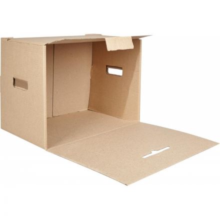 Короб архивный микрогофрокартон бурый 335x265х400 мм